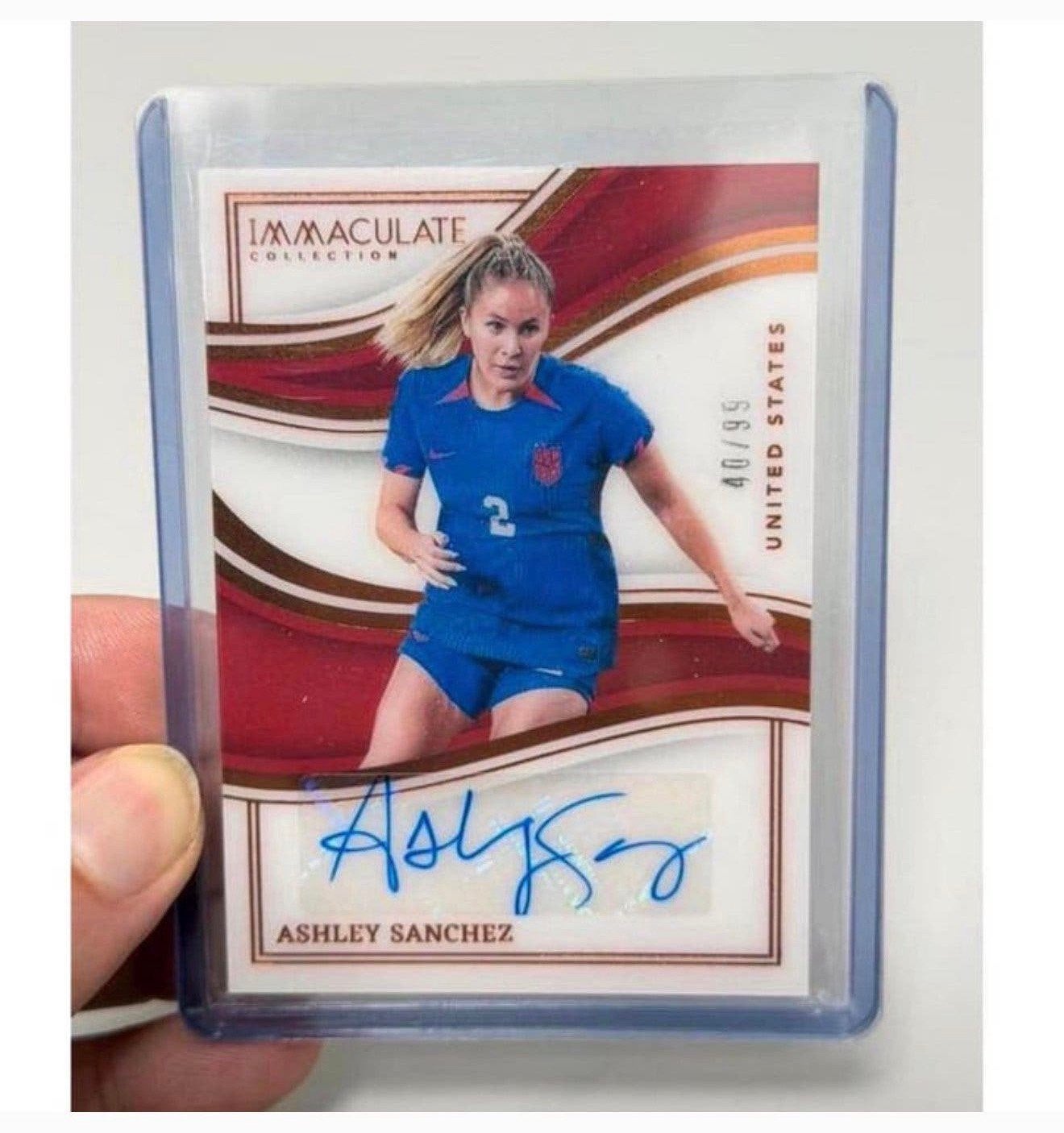 2023-24 ASHLEY SANCHEZ /99 PANINI IMMACULATE + Handtekening, Buitenlandse clubs, Spelerskaart, P, P
