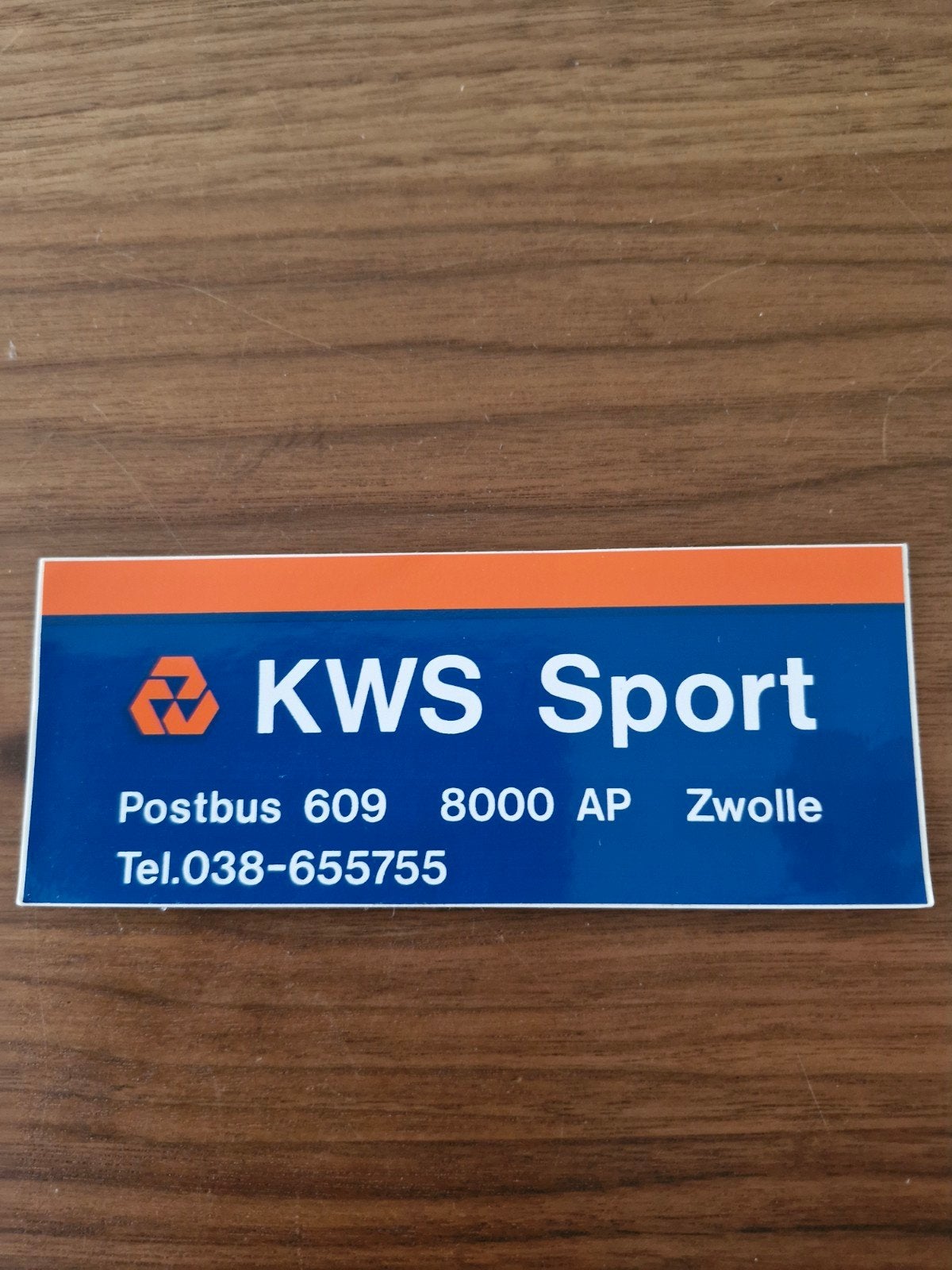10287 KWS Sport Sticker - Zwolle, Verzamelen, Stickers, Zo goed als nieuw, Sport, Ophalen of Verzenden