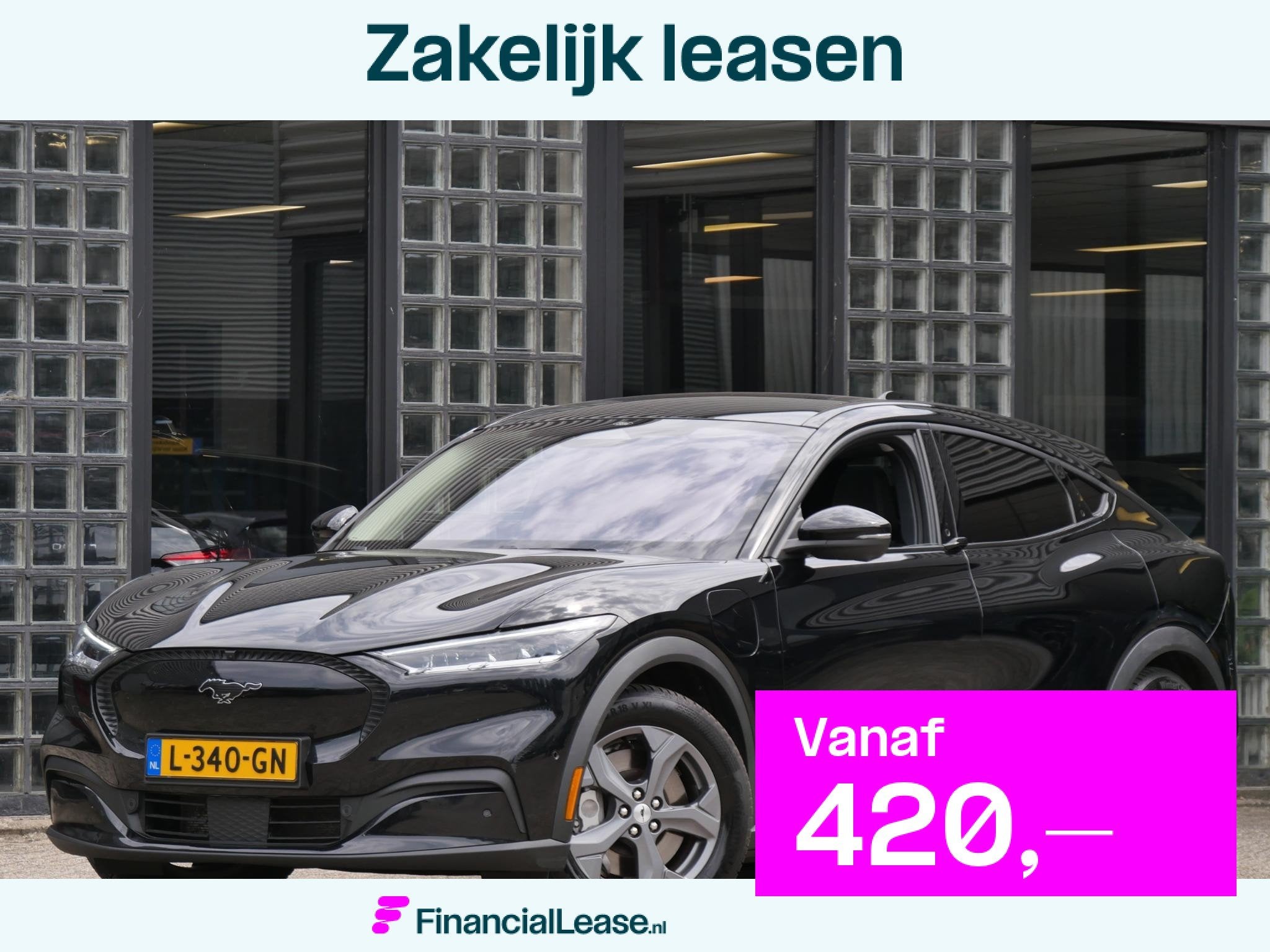 Ford Mustang Mach-E EXTENDED RWD 98kWh/ TECHNOLOGY PACK PLUS, Gebruikt, 600 km, Zwart, Mustang
