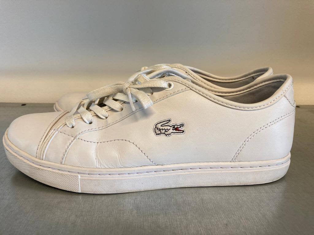 Mooie witte Lacoste sneakers, Kleding | Heren, Verzenden, Wit, Lacoste, Sneakers of Gympen