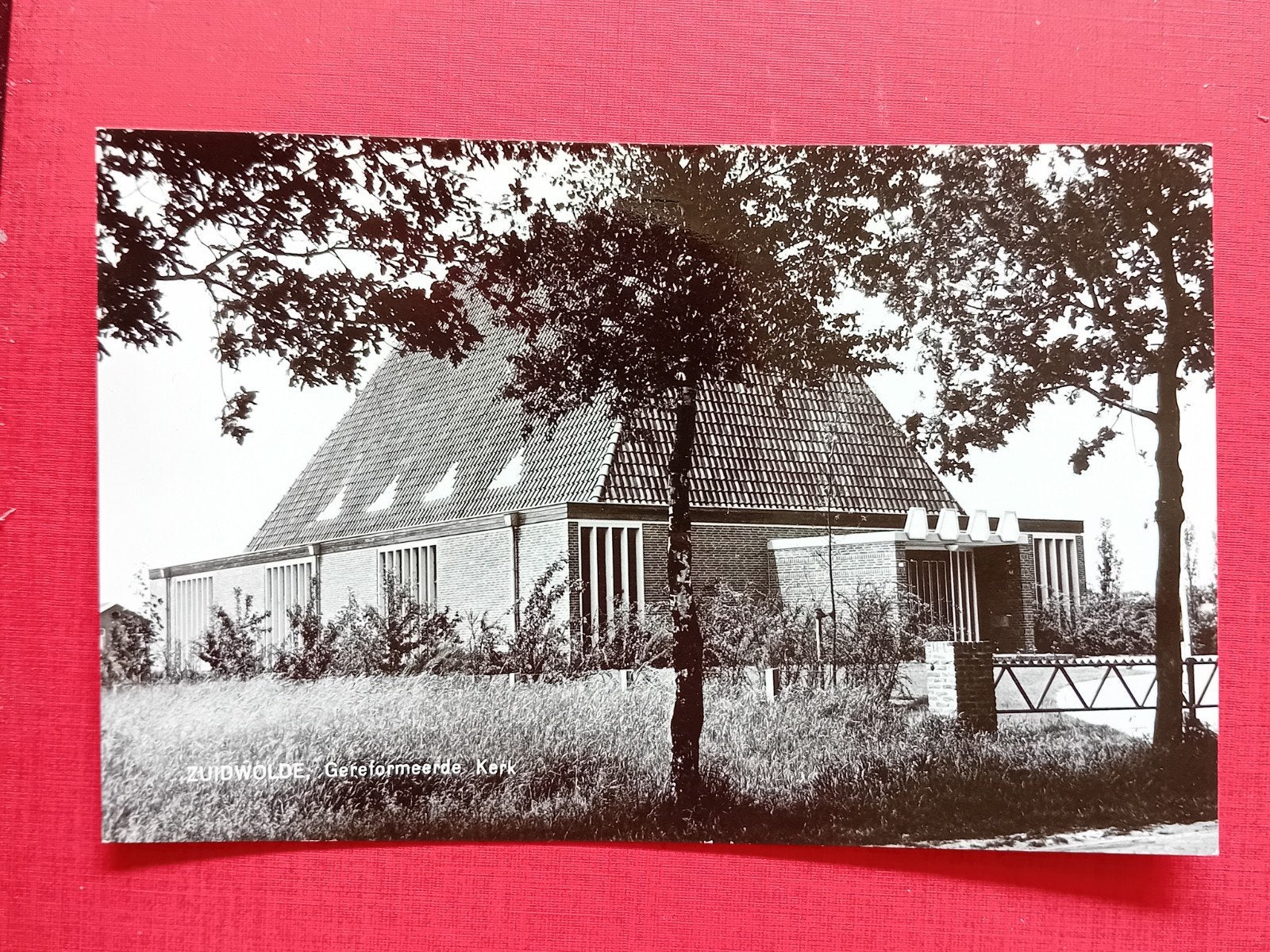 Zuidwolde Gereformeerde Kerk - Oude Ansichtkaart, Verzamelen, Ansichtkaarten | Nederland, Ophalen of Verzenden, 1960 tot 1980