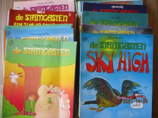 adv5154 de stamgasten album serie, Eén stripboek, Ophalen, Gelezen