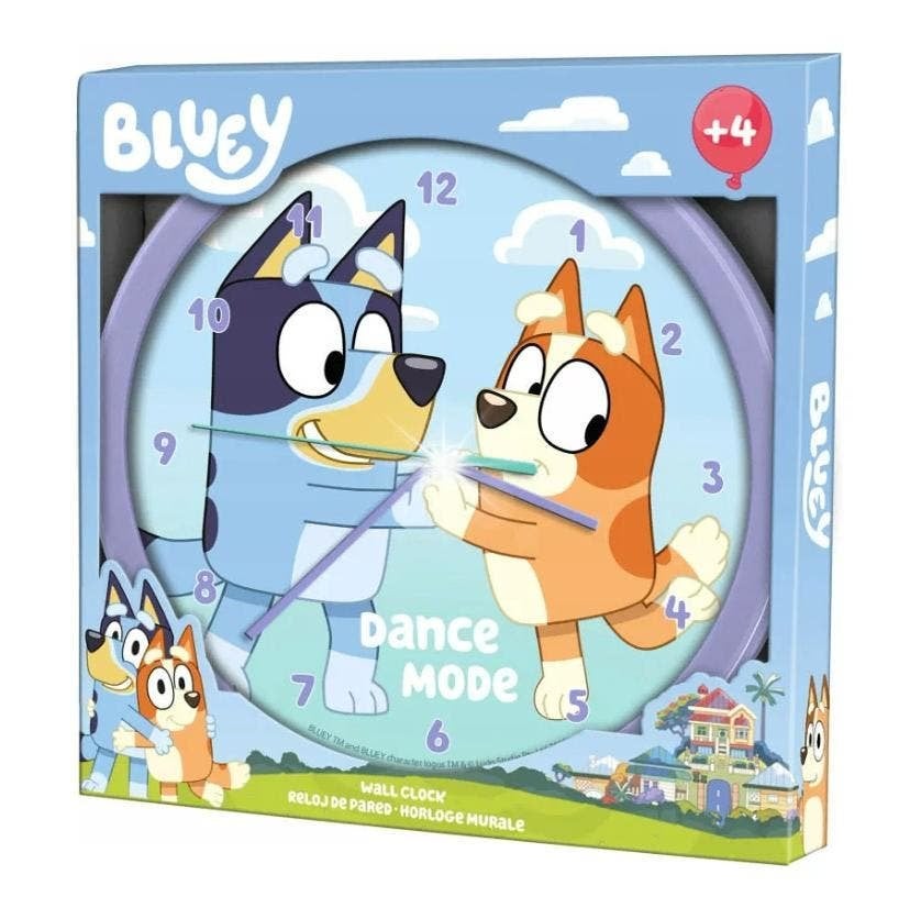Bluey en Bingo Wandklok / Klok, Ophalen of Verzenden, Nieuw