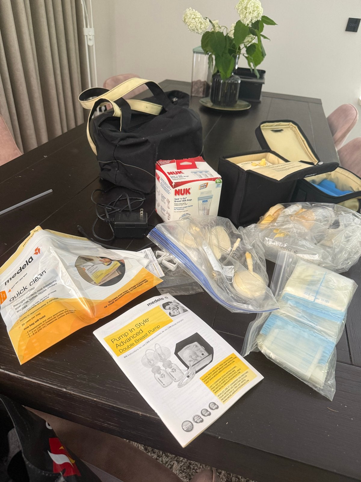 Medela Pump In Style Advanced dubbele borstkolf set, Ophalen, Gebruikt, Medela, Borstkolf