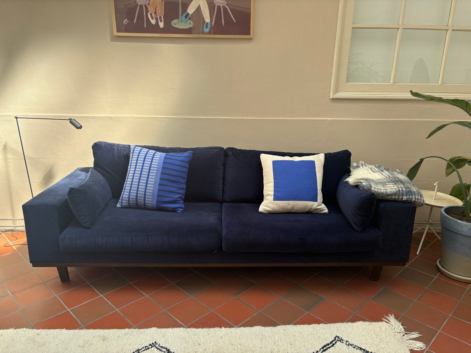 NOUS Living 3-zitsbank Torino b236 x d85x h86cm, Ophalen, 250 tot 300 cm, Gebruikt, Driepersoons