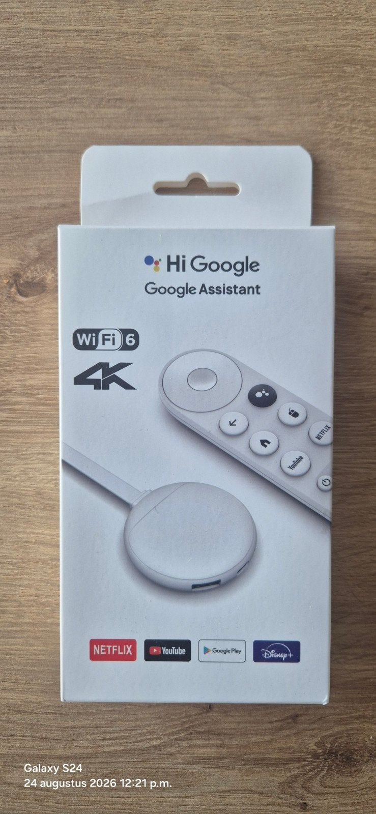 4K TV Box met Google Assistant en Wi-Fi 6, Ophalen, Zo goed als nieuw, HDMI, Minder dan 500 GB