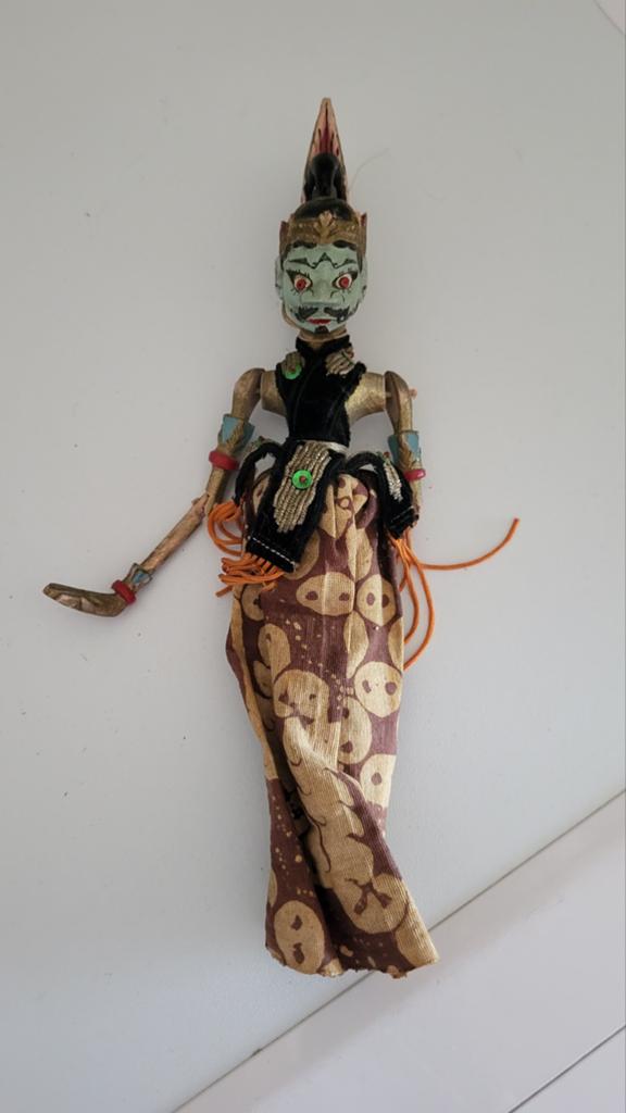 Vintage Indonesische Wayang Golek pop - Handgemaakt, Ophalen of Verzenden