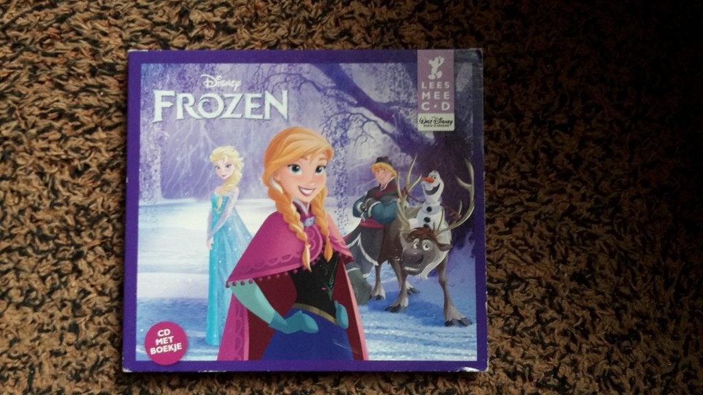 Walt Disney Frozen lees mee cd met boekje, Ophalen of Verzenden, Zo goed als nieuw, Verhaal of Sprookje, Inclusief boekje