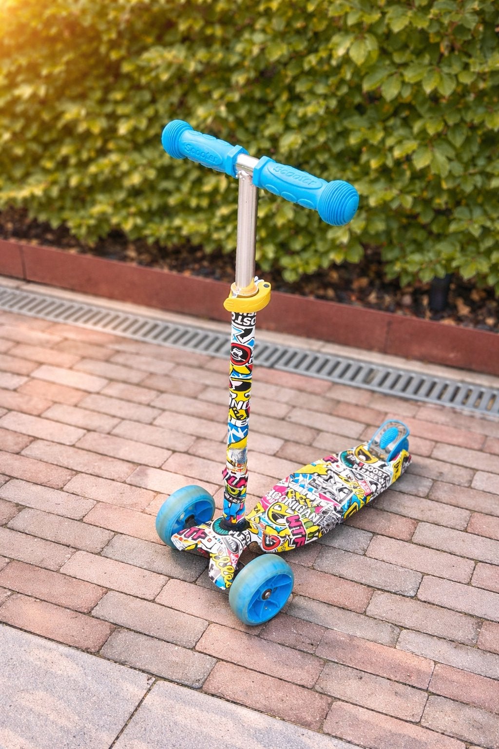 Kinderstep met LED wielen en verstelbaar stuur (4-8 jaar), Ophalen, Gebruikt, Gewone step