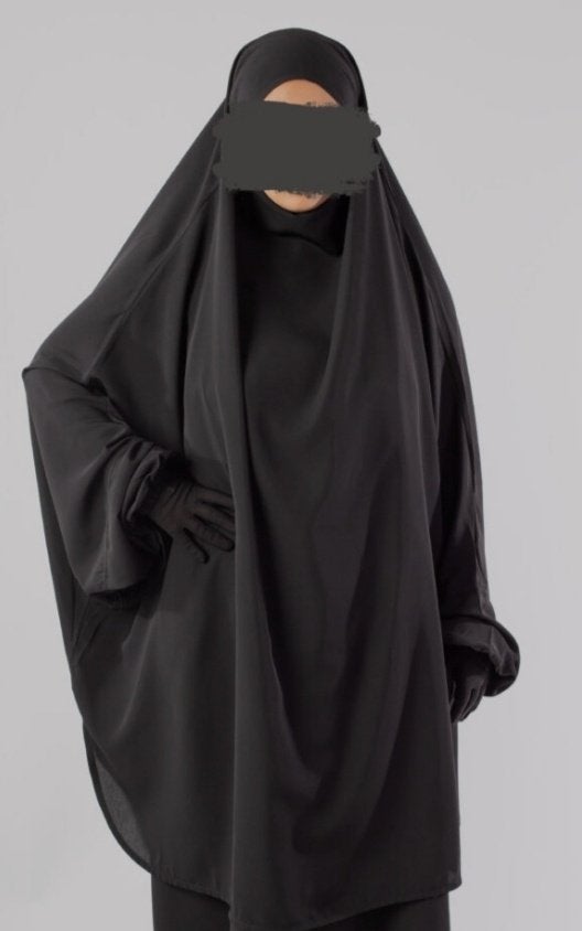 Zwarte jilbab/khimaar tieback halaalstyle, Kleding | Dames, Halaalstyle, Ophalen of Verzenden, Zo goed als nieuw