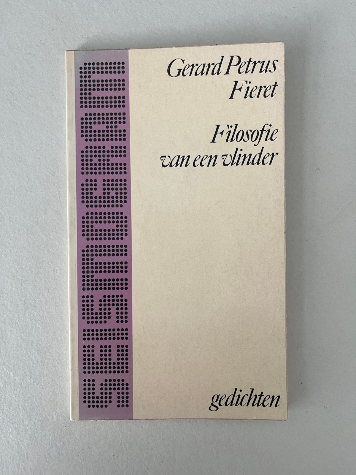 Gerard Fieret Filosofie van een Vlinder 1976, Verzenden, Zo goed als nieuw