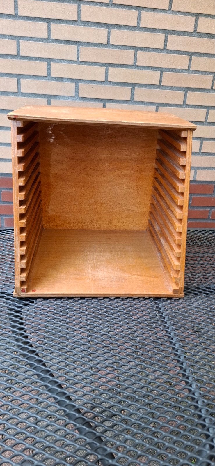 Houten puzzelkastje van Rolf, Ophalen, Gebruikt