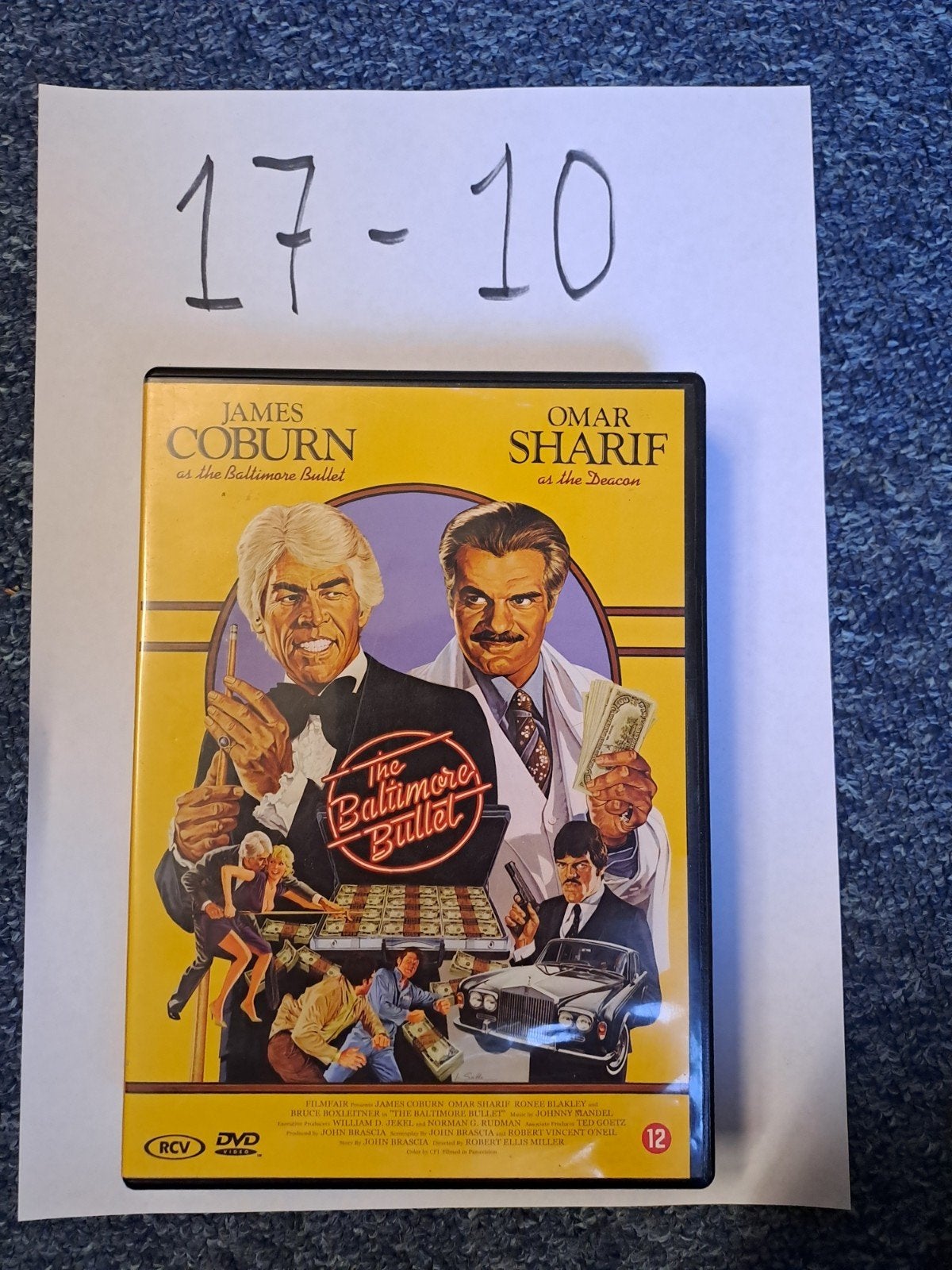 The Baltimore Bullet DVD - James Coburn, Omar Sharif, Ophalen of Verzenden, Zo goed als nieuw, Vanaf 12 jaar, Inclusief doosje