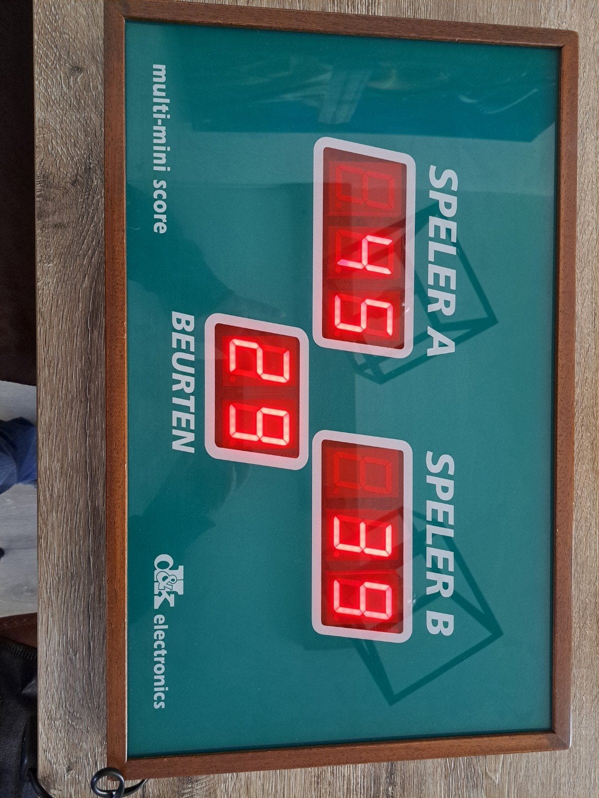 Biljart scorebord met afstandsbediening en ballen, Ophalen of Verzenden, Zo goed als nieuw, Overige typen