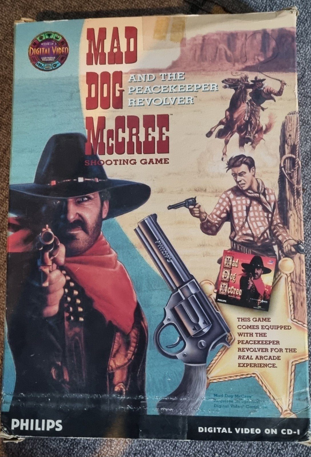 Mad Dog McCree: Shooting Game met Peacekeeper Revolver, Ophalen, Gebruikt, Shooter, 1 speler