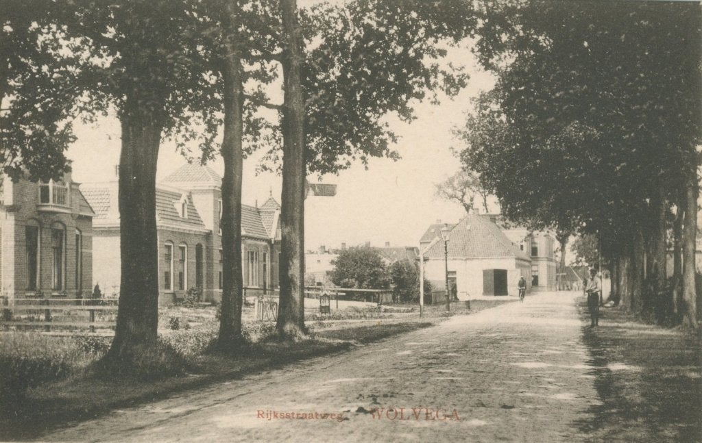 Ansichtkaart Wolvega, Rijksstraatweg., Ophalen of Verzenden, Voor 1920, Ongelopen, Friesland