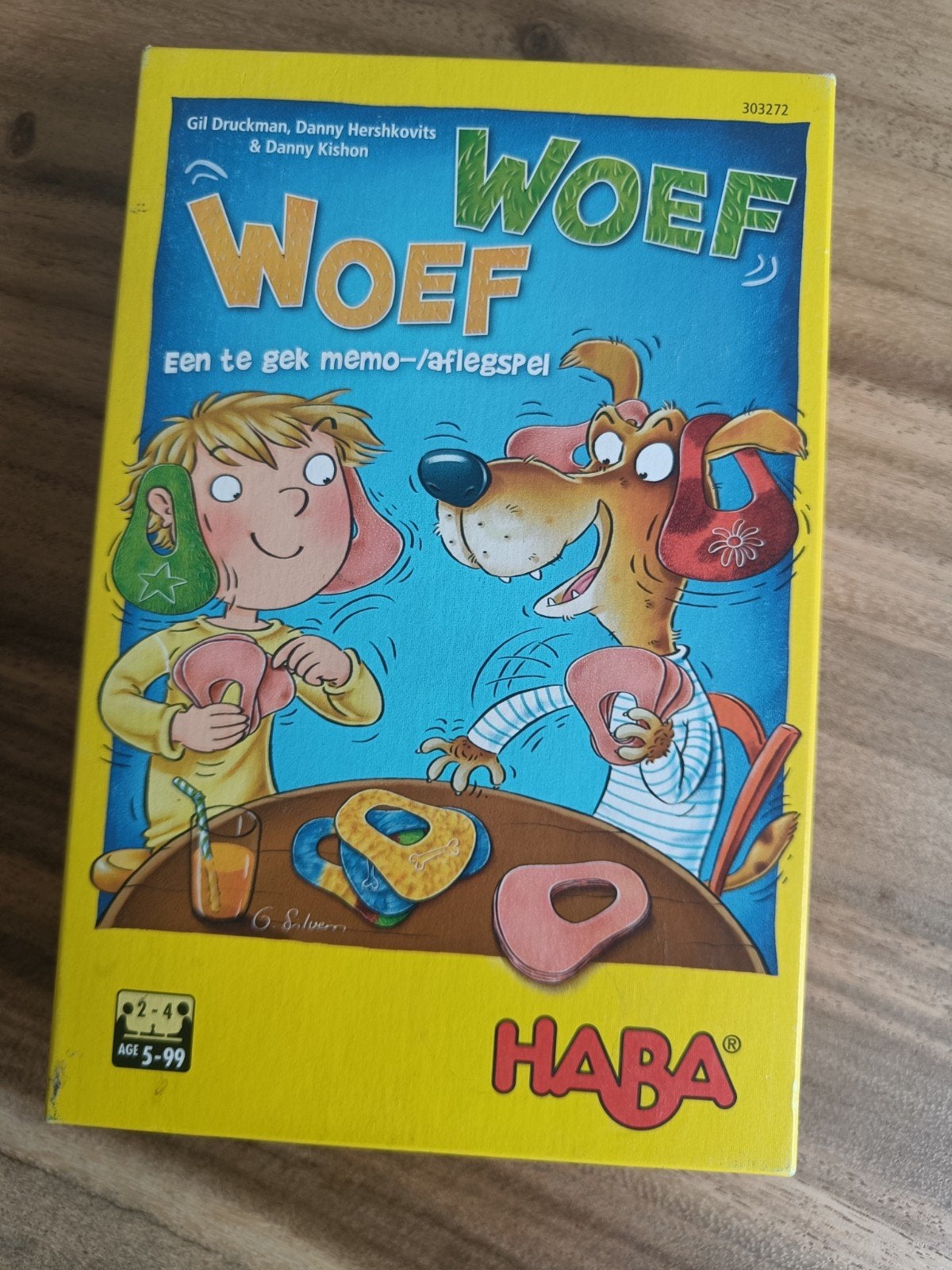 HABA Woef Woef: Een te gek memo-/aflegspel, HABA, Gebruikt, Ophalen of Verzenden, Een of twee spelers