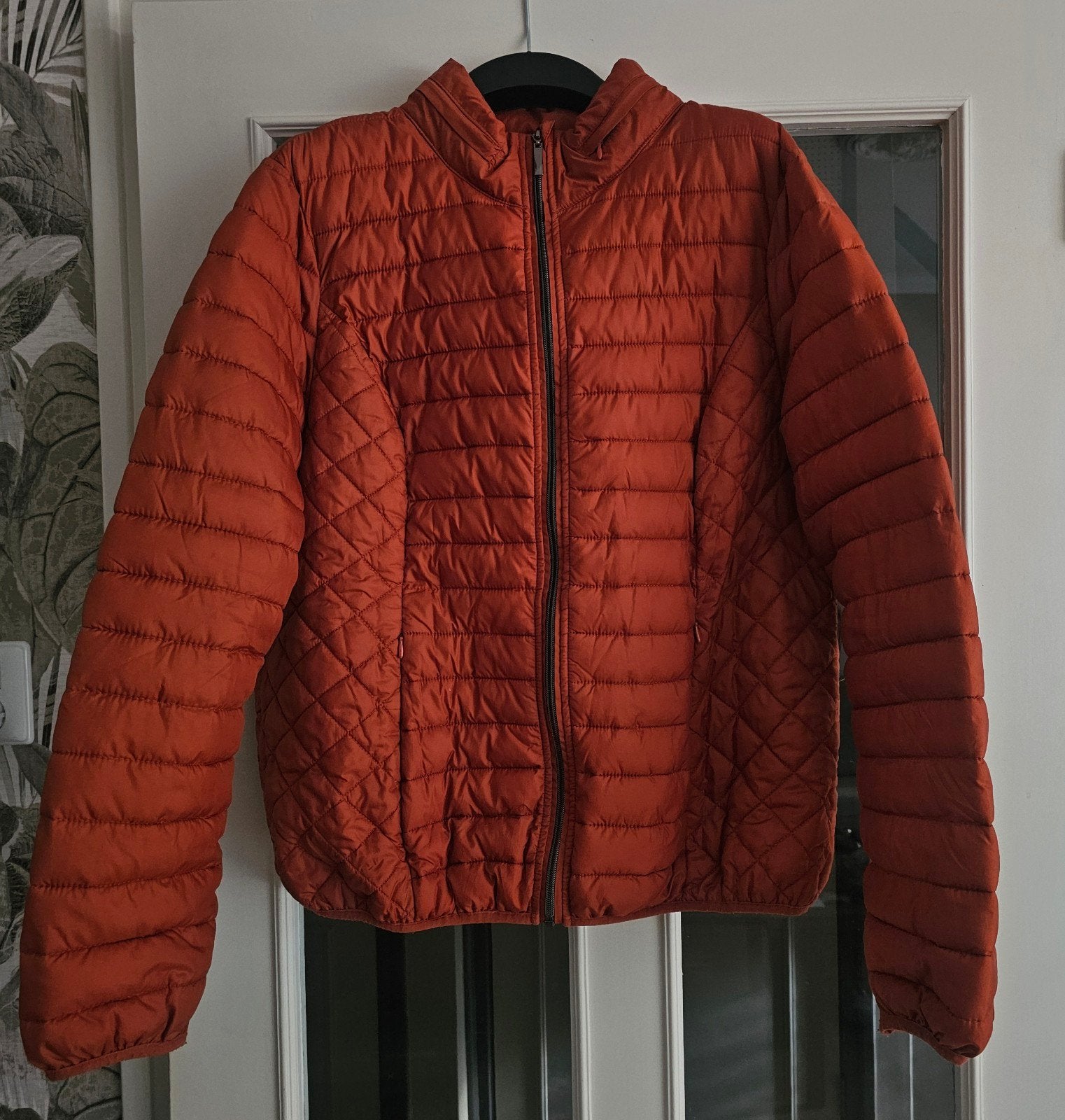 Nette jas maat 42., Kleding | Dames, Jassen | Zomer, Zo goed als nieuw, Maat 42/44 (L), Oranje, Ophalen of Verzenden