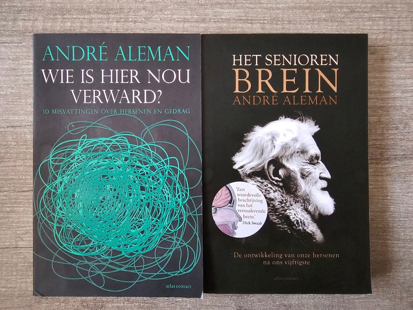 André Aleman: Wie is hier nou verward? & Het Seniorenbrein, Ophalen of Verzenden, Gelezen, André Aleman