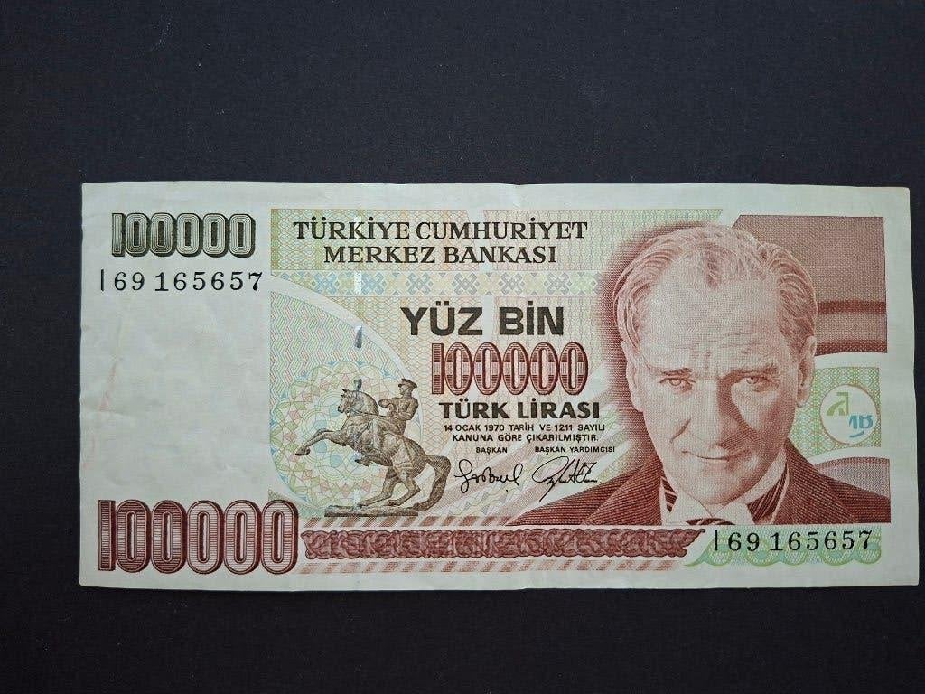 turkije 100000 lira, Verzenden, Overige landen, Los biljet