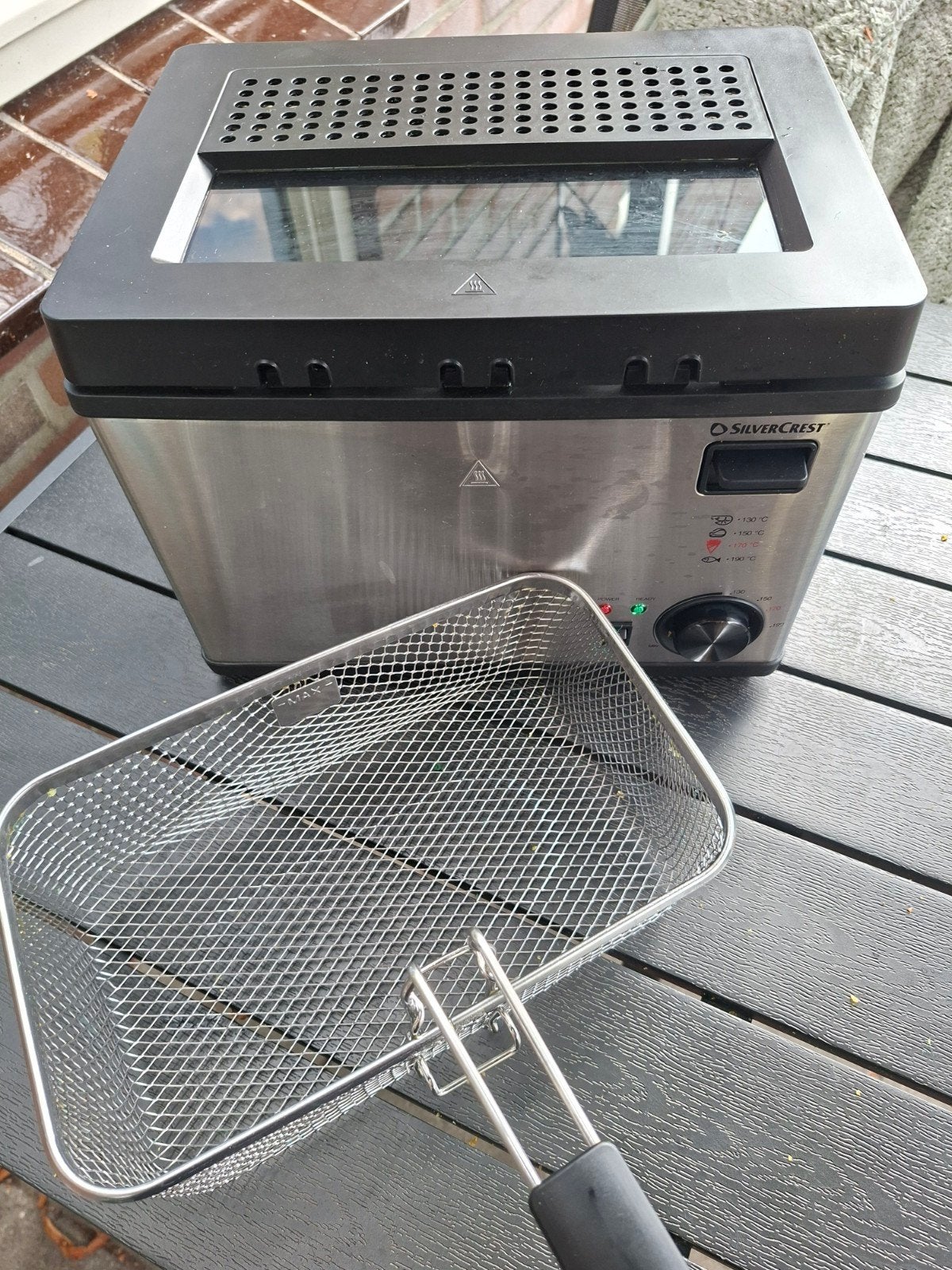 SilverCrest Friteuse SEF3 2000 C5 - Zo goed als nieuw, 4 liter of meer, Ophalen of Verzenden, Zo goed als nieuw, Uitneembare binnenpan