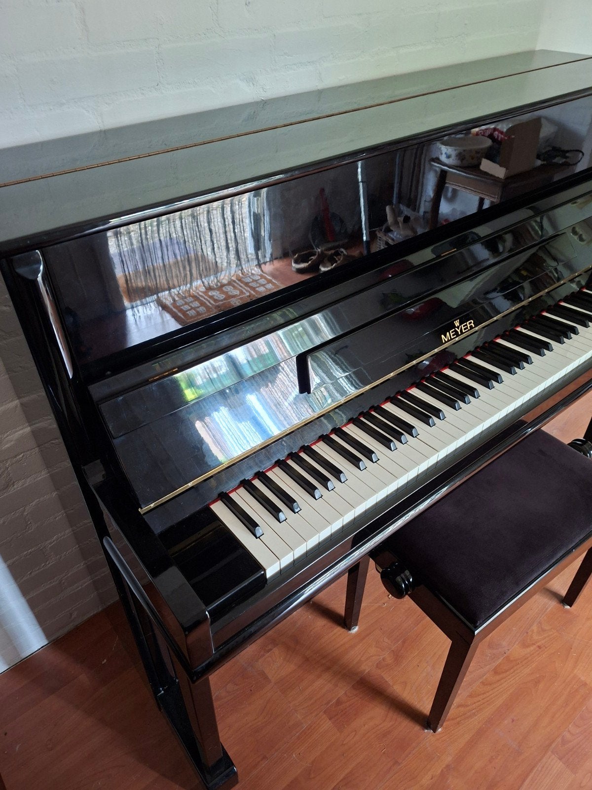 Weinig gebruikte piano in nieuwstaat. incl. uitgebr keuring!, Ophalen, Zo goed als nieuw, Zwart