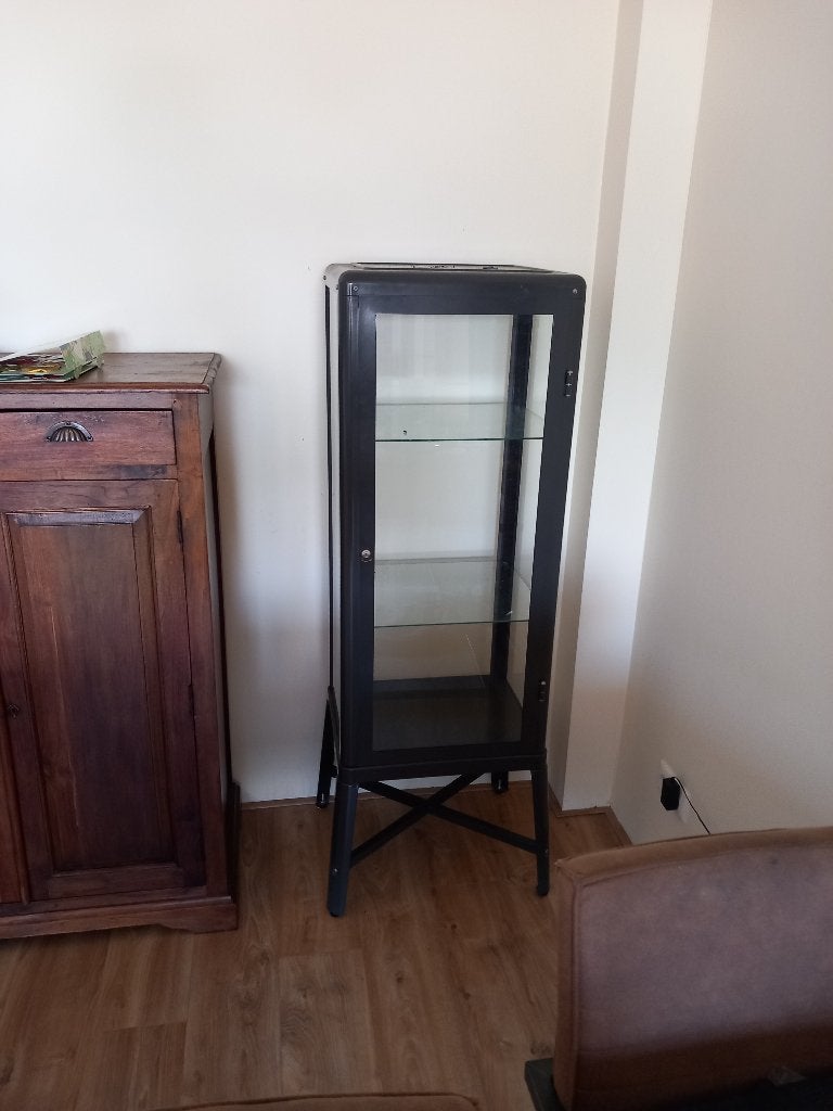 Vitrinekast, Ophalen, 50 tot 100 cm, Zo goed als nieuw, Modern