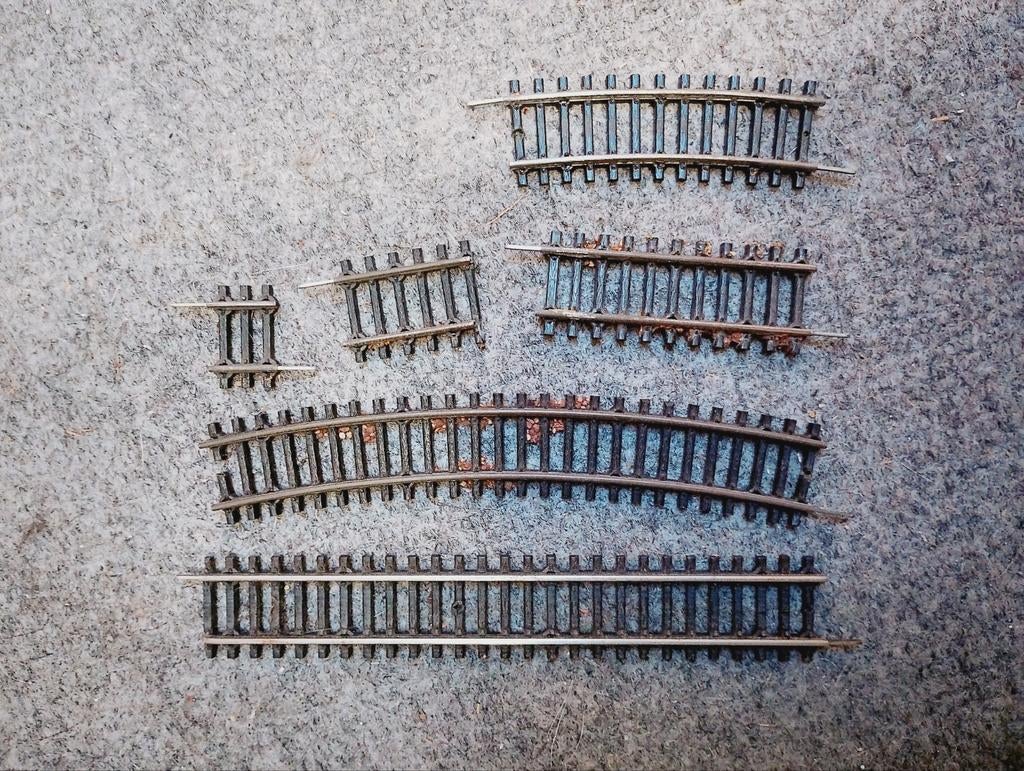 Berliner TT rails en electrische wissels, Ophalen of Verzenden, Gebruikt, Gelijkstroom, Rails