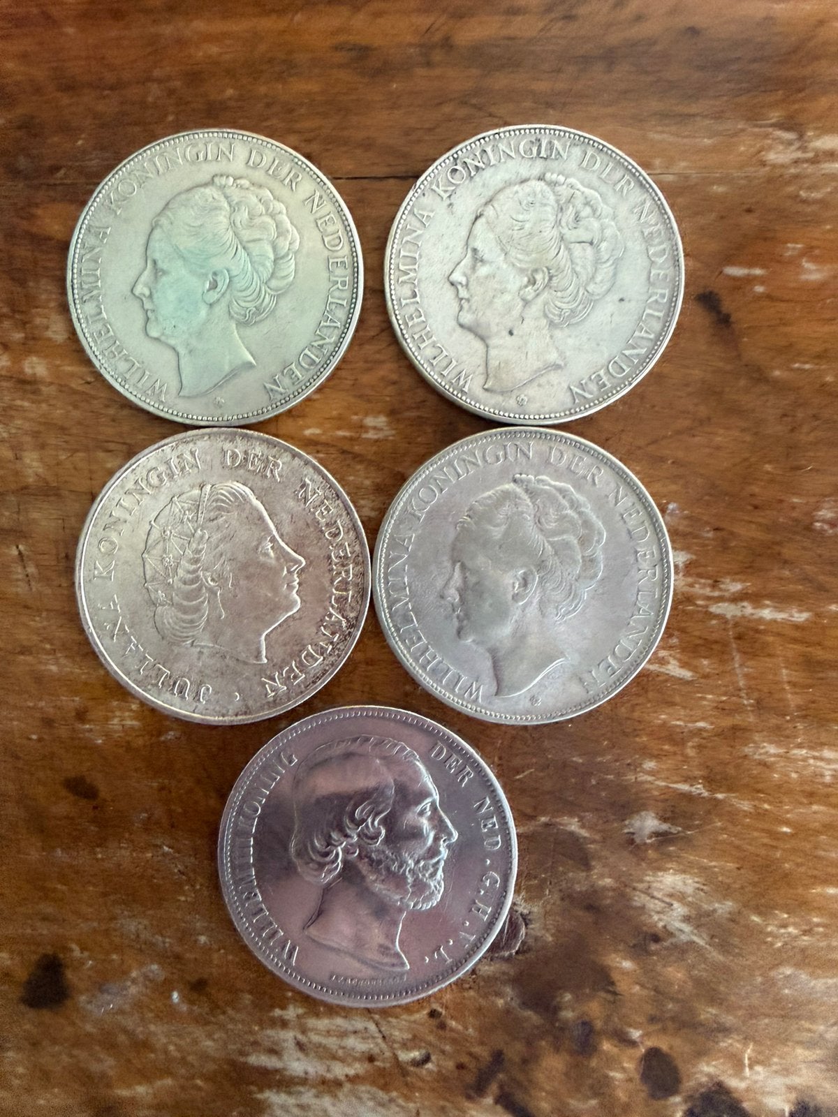 5 zilveren rijksdaalders, Verzenden, Koningin Wilhelmina, 2½ gulden