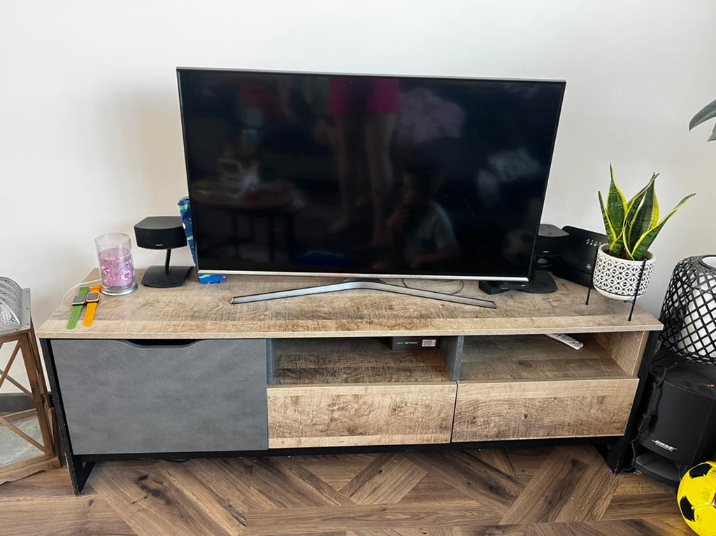 Tv kast + vitrinekast, Ophalen of Verzenden, Zo goed als nieuw, 25 tot 50 cm, Minder dan 100 cm