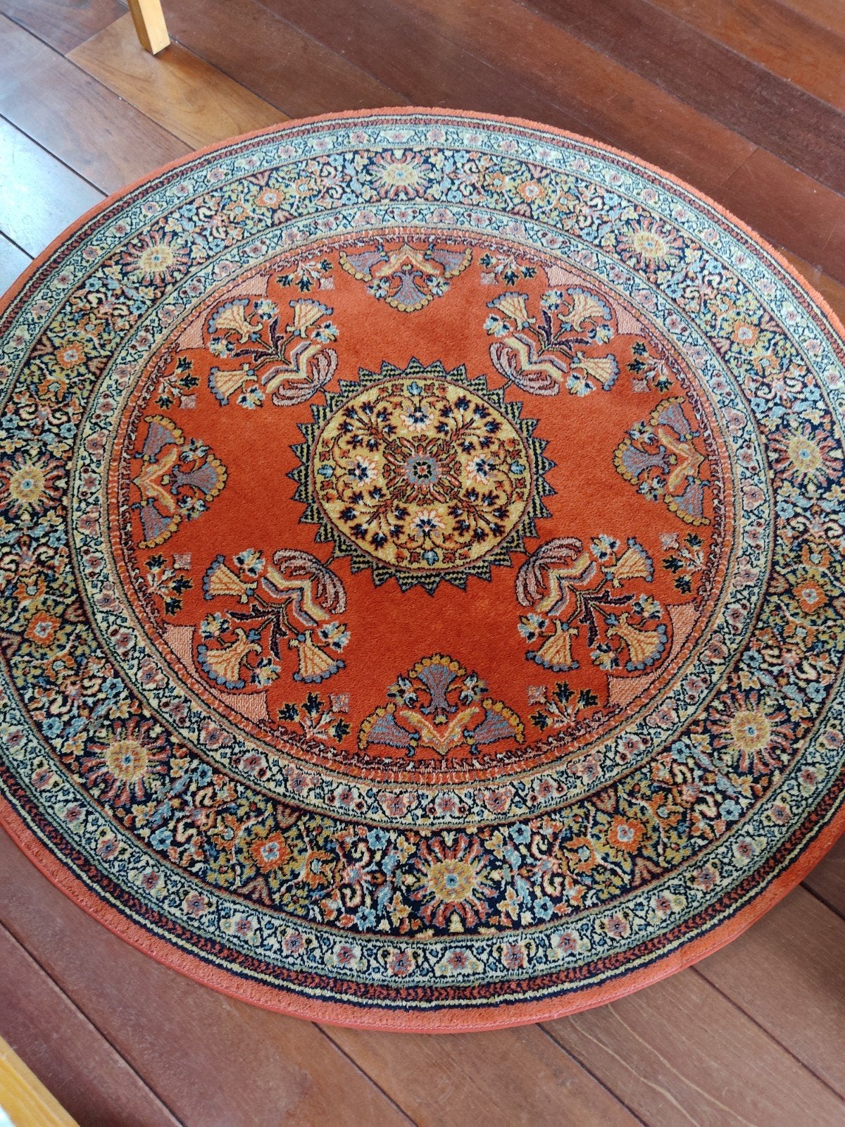 Vintage tapijten Keshan super 2x, Ophalen, Gebruikt, Rond, 100 tot 150 cm