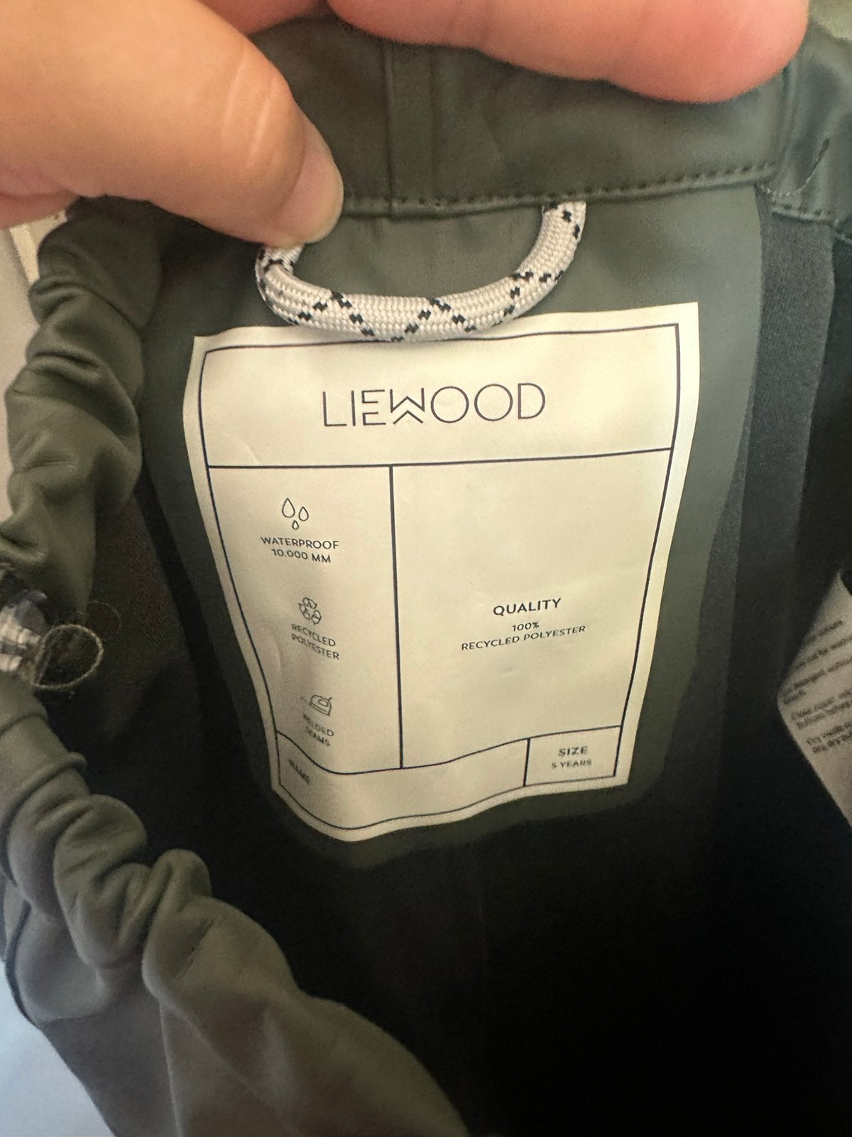 Liewood regen, Ophalen of Verzenden, Zo goed als nieuw, Zwart