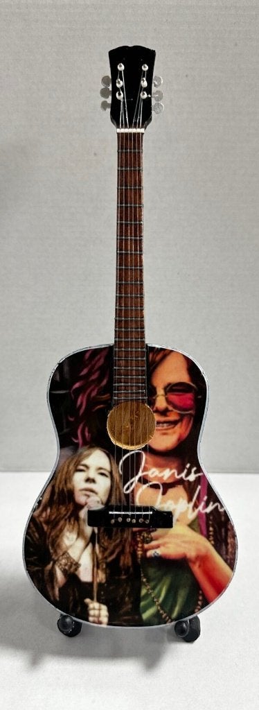 Janis Joplin kleur miniatuur gitaar 25cm mini guitar deco, Info@deconoord.nl, Deco Noord, Nieuw, Ophalen of Verzenden