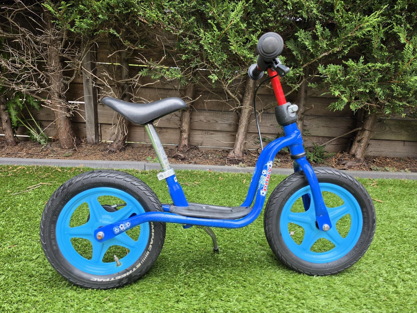 Loopfiets Puky LR1L Blauw Voetbal, Ophalen, Gebruikt