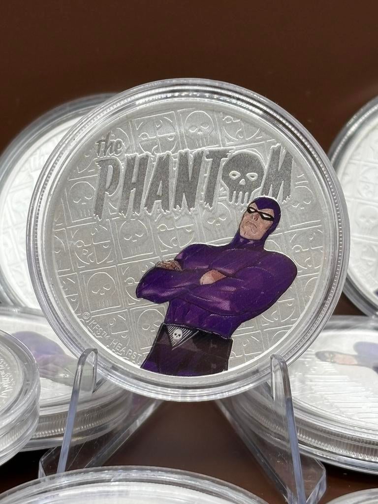 1oz phantom color marvel .9999 zilver - perth mint tuvalu, Ophalen of Verzenden, Zilver