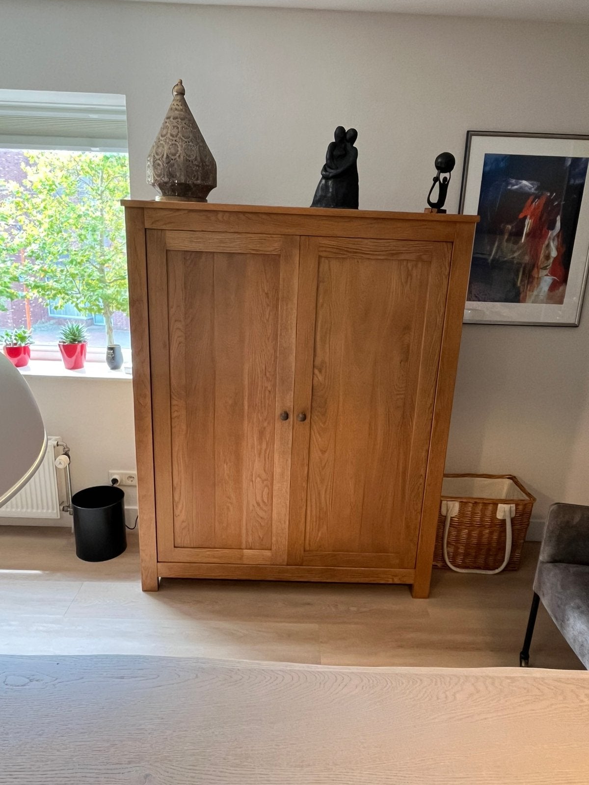 Mooie licht eiken tv/barkast, bieden vanaf 200€, Huis en Inrichting, Ophalen