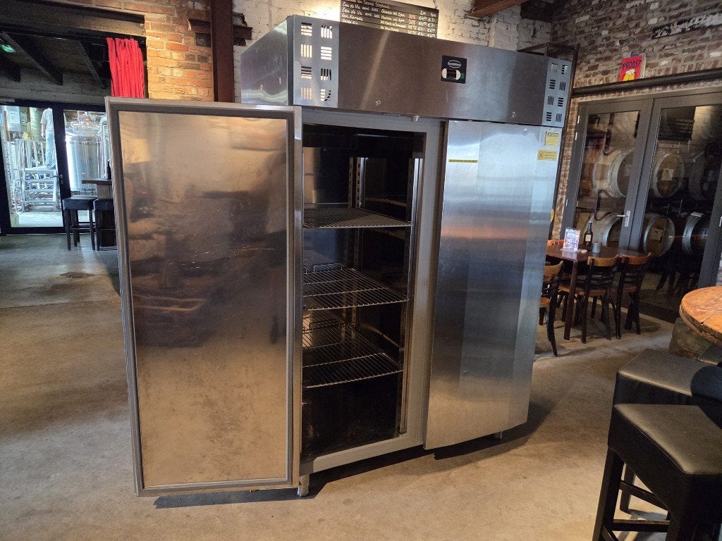 Vriezer combisteel 1400L, Witgoed en Apparatuur, Vriezers en Diepvrieskisten, Gebruikt, 160 cm of meer, Vrijstaand, 90 cm of meer
