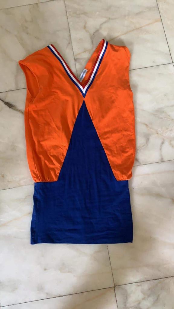 Bavaria en Brasil jurkjes voor EK/WK - Oranje/Blauw, Maat 38/40 (M), Oranje, Ophalen of Verzenden, Gedragen