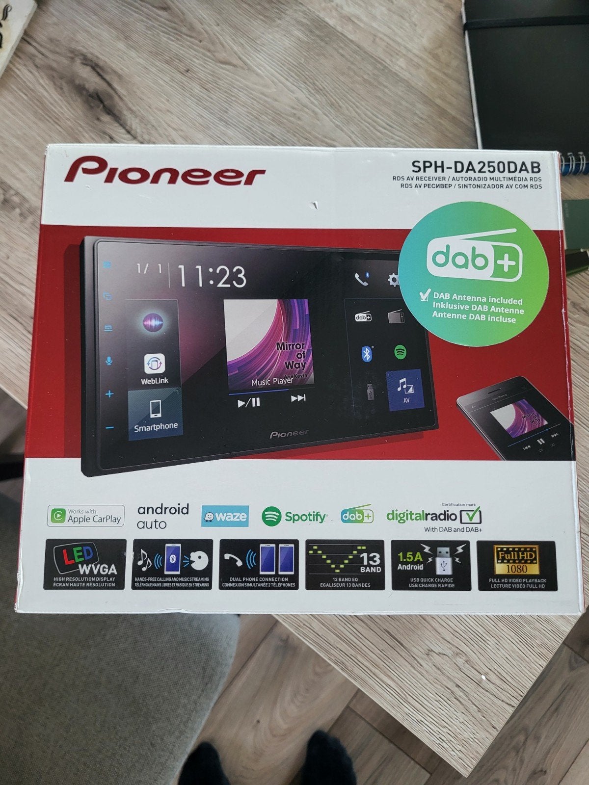 Pioneer SPHDA250DAB Autoradio met Apple CarPlay/Android Auto, Ophalen of Verzenden, Zo goed als nieuw