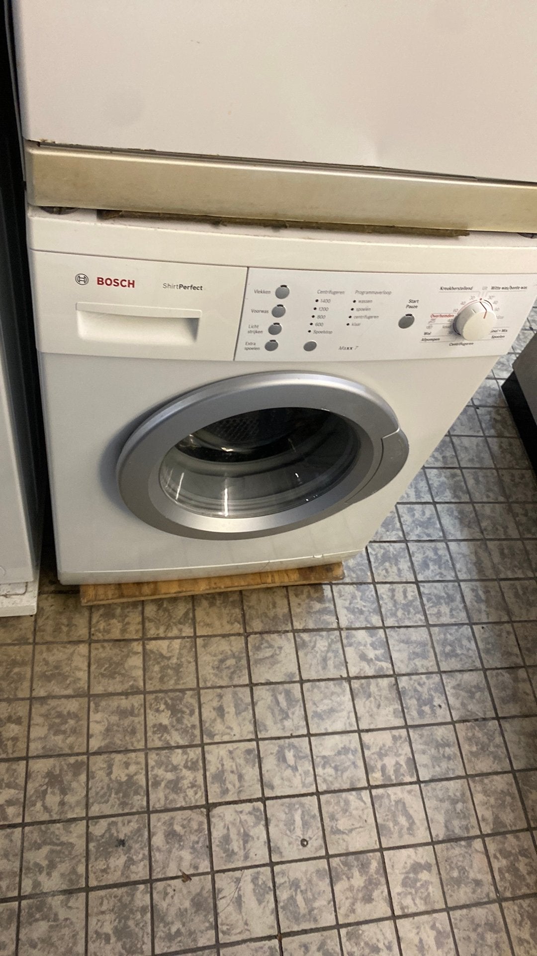 Wasmachine Bosch met garantie, Gebruikt, Ophalen of Verzenden, Metaal, Wit