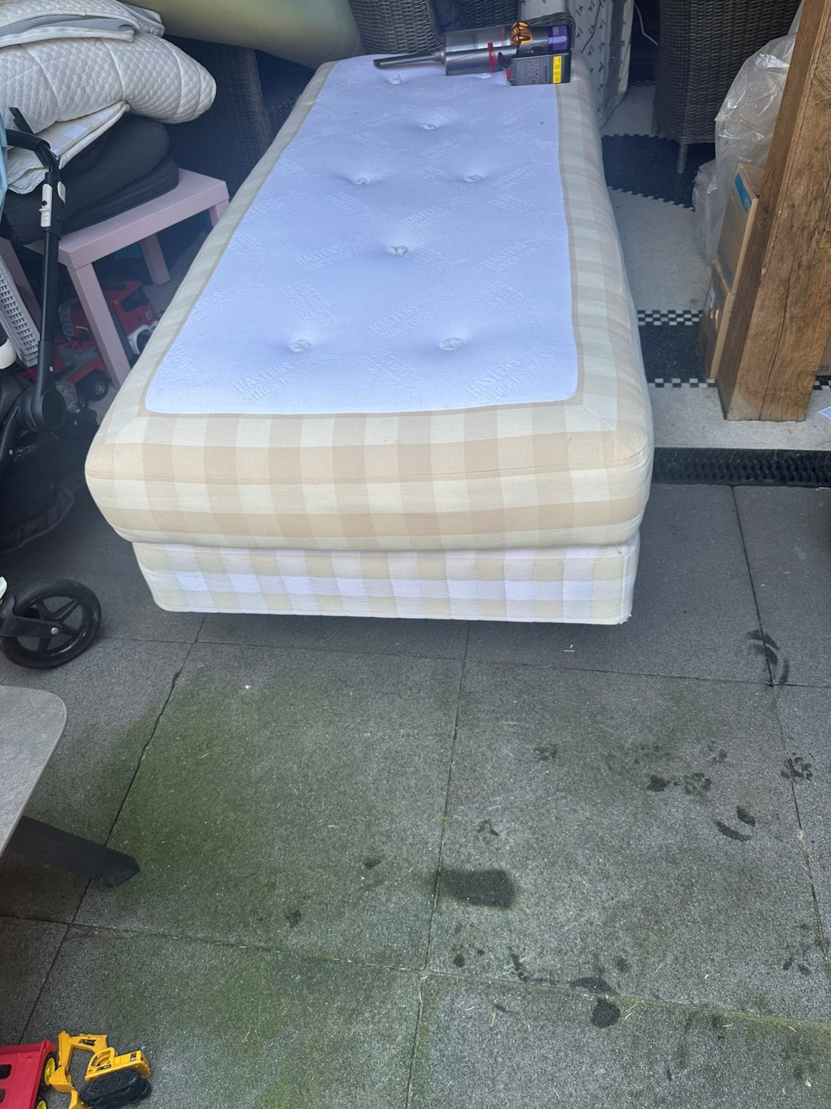 Hästens met massage 210/90, Ophalen, 90 cm, Eenpersoons, 210 cm