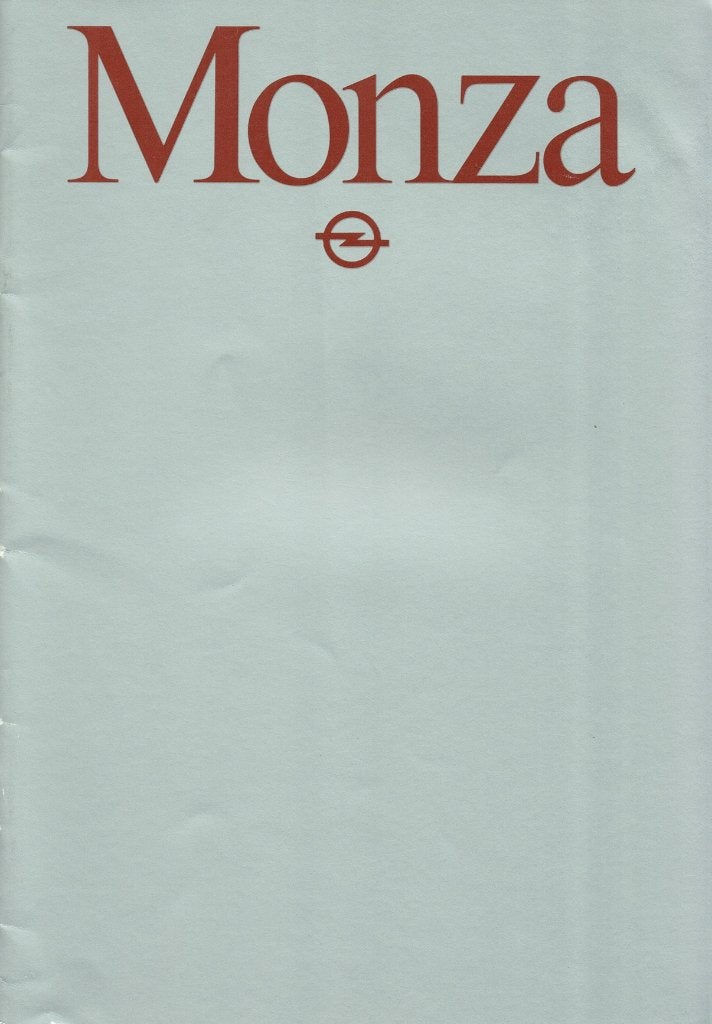 Folder Opel Monza (1981), Verzenden, Gelezen, Opel