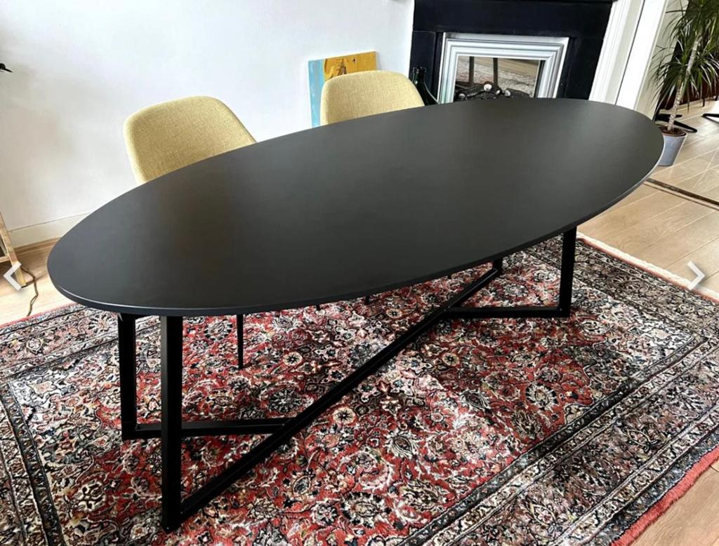 Design tafel 220 x 100 cm, Ophalen, 200 cm of meer, 50 tot 100 cm, Zo goed als nieuw