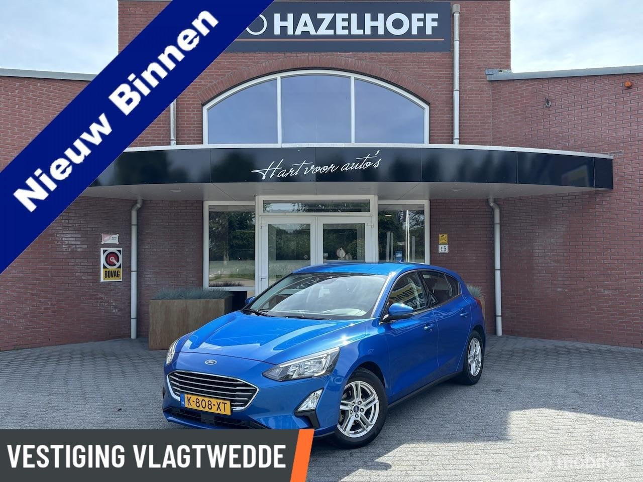 Ford Focus 1.0 EcoBoost Trend Edition Business | Airco | Cam, Gebruikt, Blauw, Lichtsensor, Origineel Nederlands