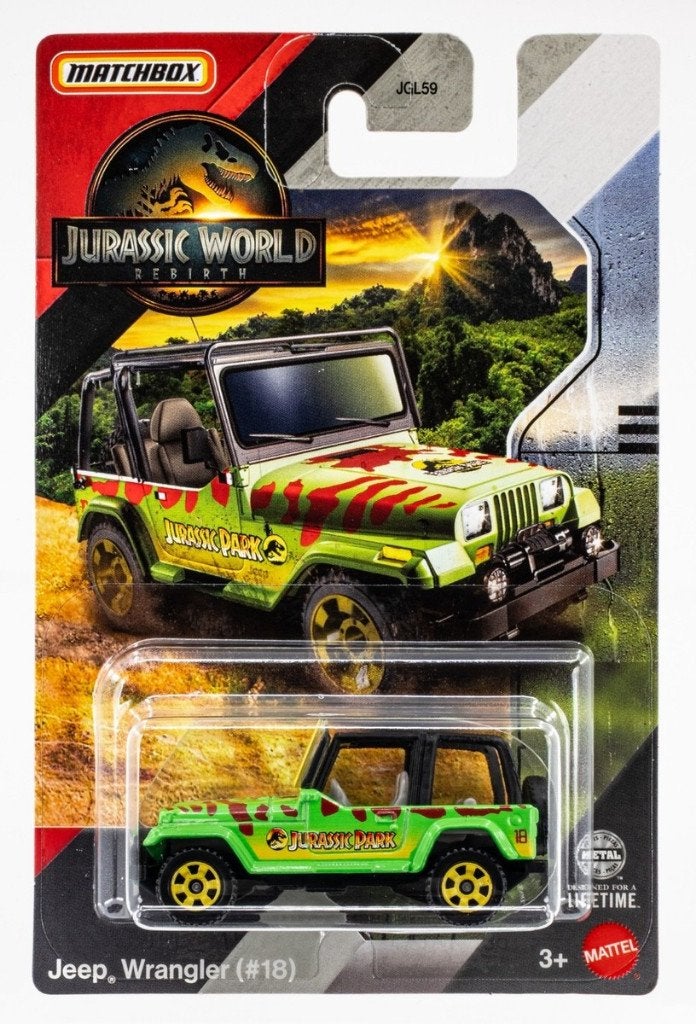 Matchbox: Jurassic World Rebirth: Jeep Wrangler #18, ., Nieuw, Ophalen of Verzenden, .