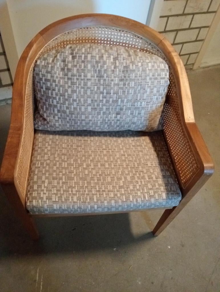geriefelijke Fautuil met 2x losse kussens, Minder dan 50 cm, Minder dan 75 cm, Ophalen of Verzenden, Zo goed als nieuw