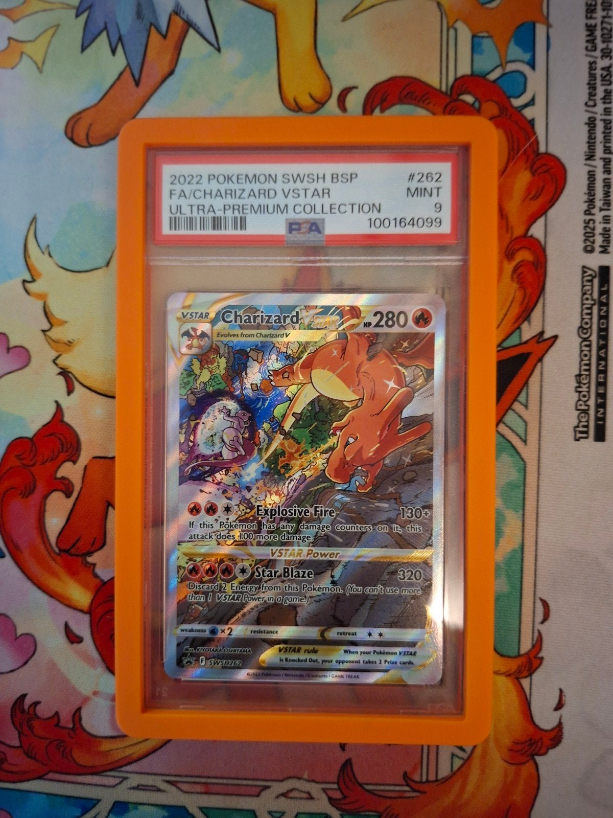 PSA 9 Charizard Vstar - Ultra Premium Collection - Pokemon, Ophalen of Verzenden, Nieuw, Losse kaart, Foil