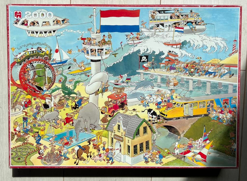 Jan van Haasteren 2000 stukjes Ter land, ter zee en de lucht, Ophalen of Verzenden, Meer dan 1500 stukjes, Zo goed als nieuw