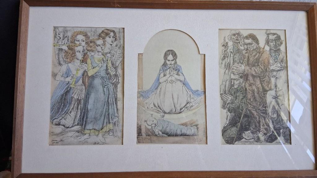 Jan Toorop Triptiek litho, Ophalen of Verzenden