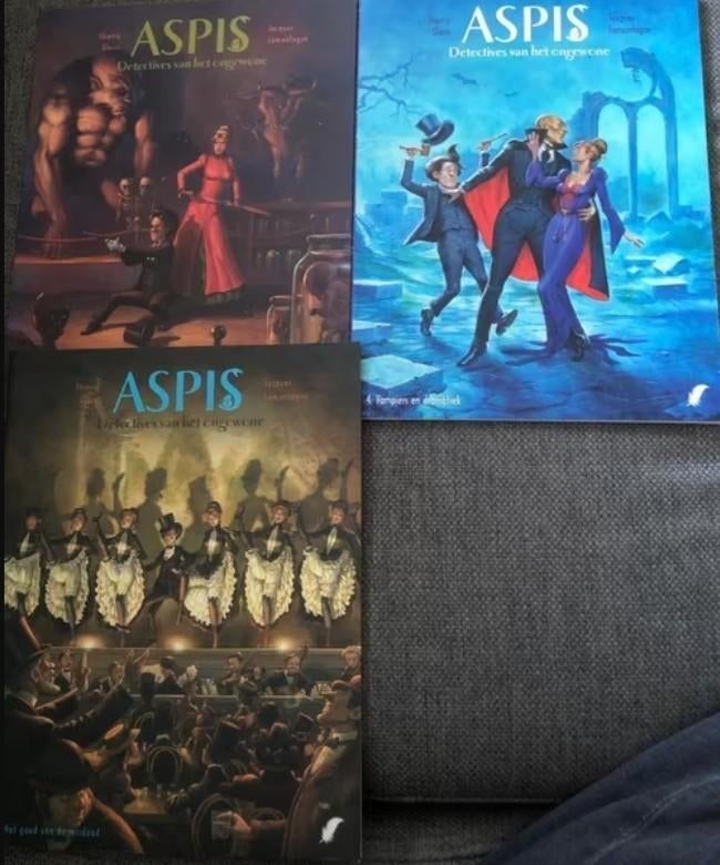 vampiers en dramatiek detectives van het ongewone 3x aspis, Meerdere stripboeken, Ophalen of Verzenden